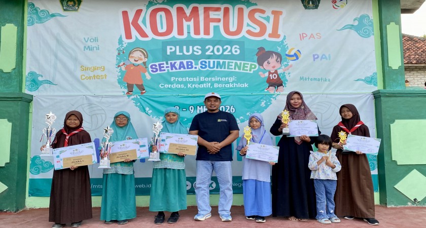 MIN 1 Sumenep Raih Empat Gelar Juara pada Ajang KOMFUSI PLUS 2026 di MTsN 3 Sumenep