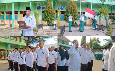 Seluruh Dewan Guru beserta Siswa-siswa ikuti Upacara Bendera Peringati Hari Kesaktian Pancasila