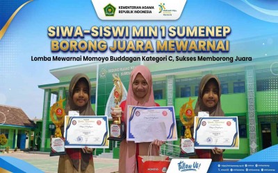 Keisha Kenzie Bersama Duo Kembar Islamiyah Imaniyah Ukir Prestasi di Lomba Mewarnai Momoyo